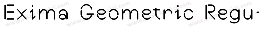 Exima Geometric Regu字体转换